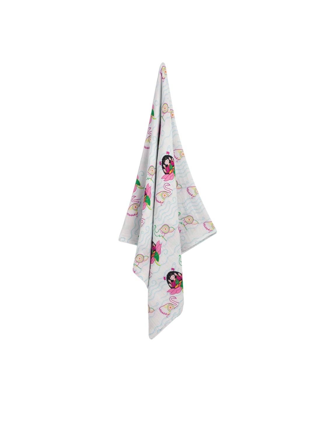 

Tiber Taber Infants Printed Cotton Swaddle, White
