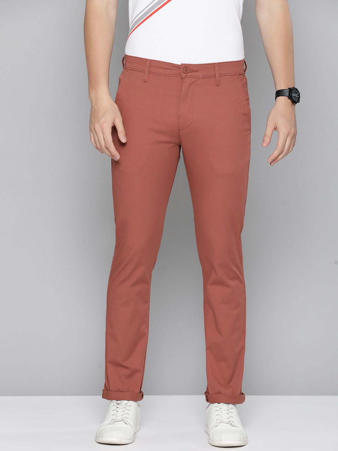 

Levis Men 511 Slim Fit Chino Trousers, Brown
