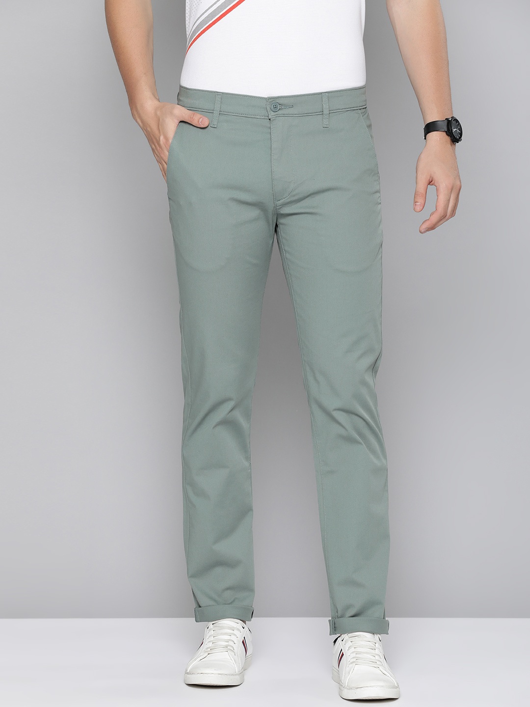 

Levis Men 511 Slim Fit Chino Trousers, Green