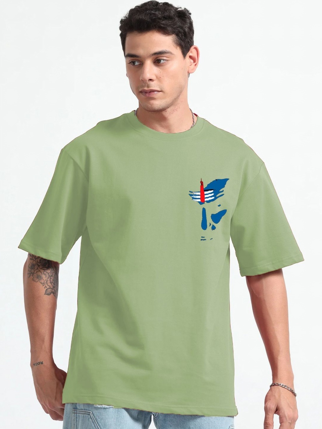 

CLAFOUTIS Men Pockets T-shirt, Teal