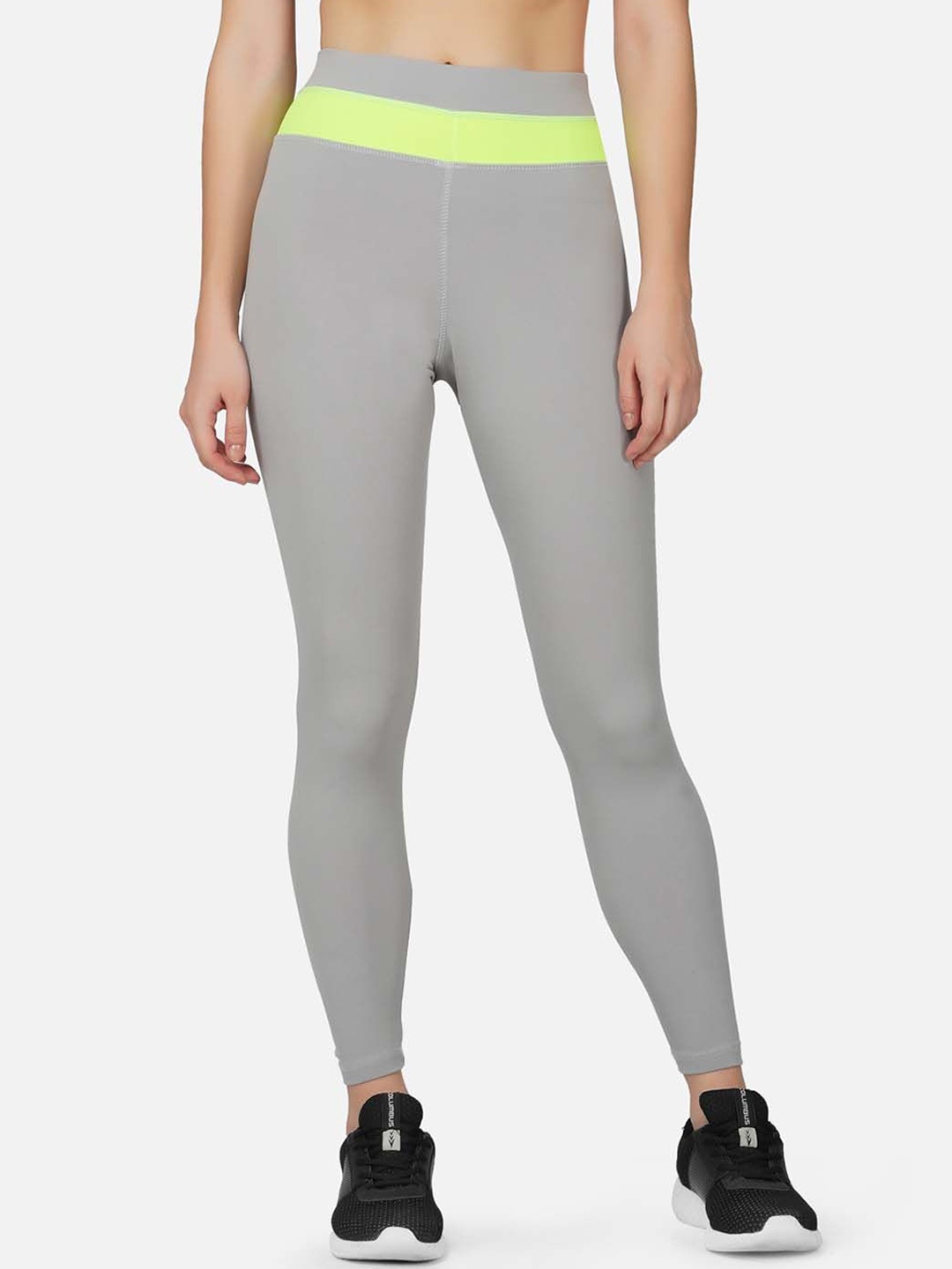 

IMPERATIVE Slim-Fit Ankle-Length Gym Tights, Grey