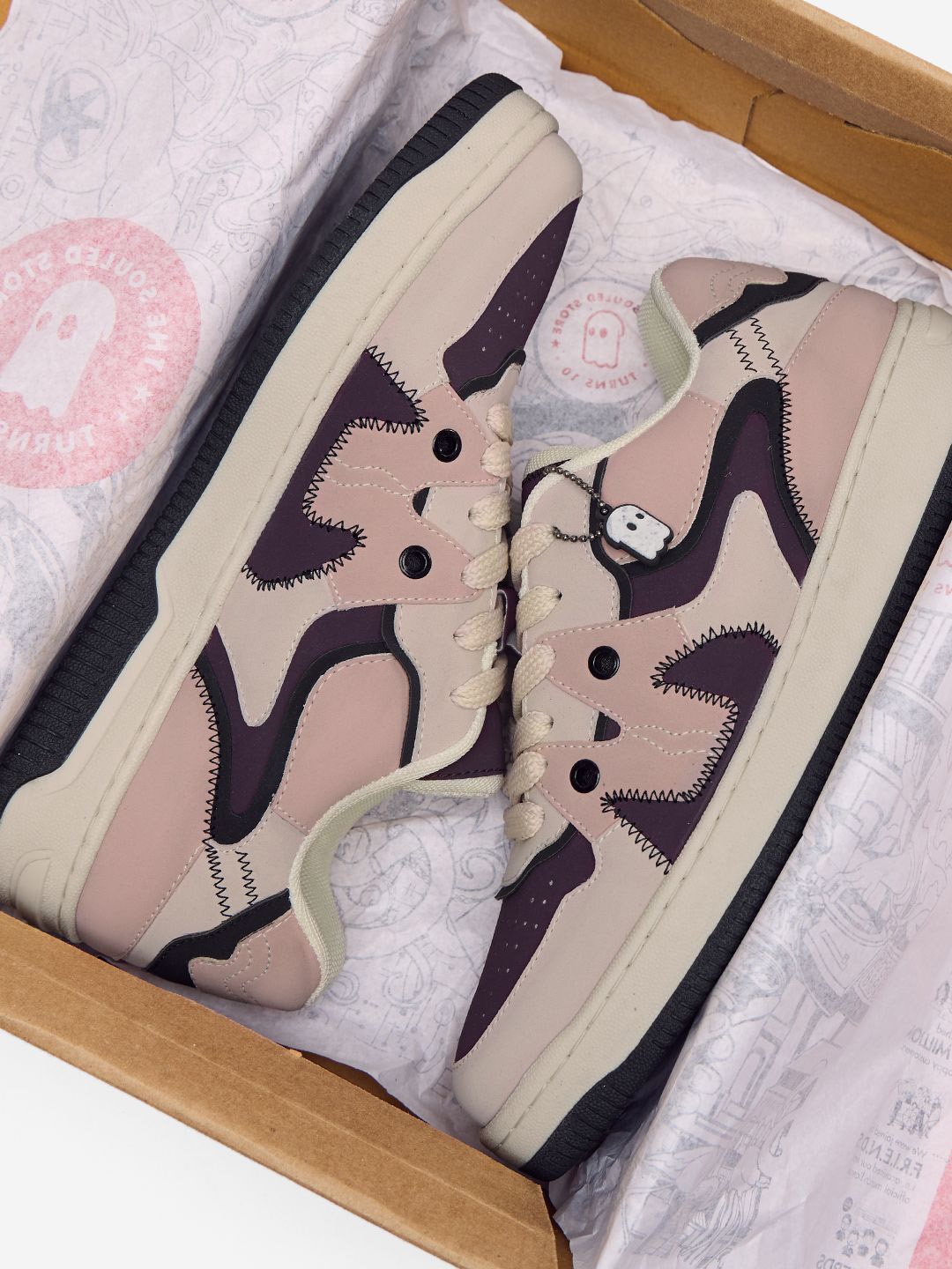 

The Souled Store Urban Blaze Women Colourblocked Sneakers, Peach