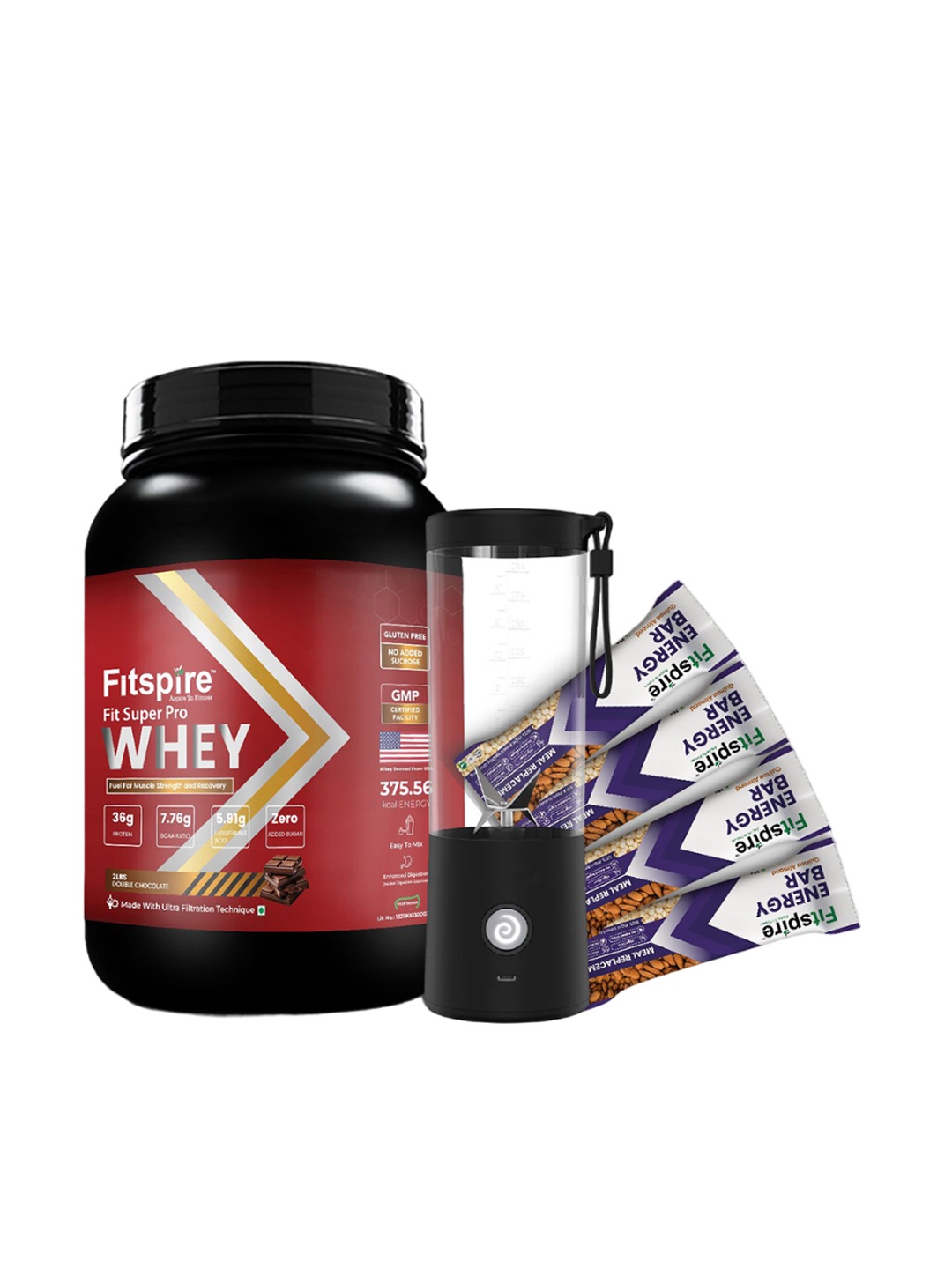 

FITSPIRE Fit Super Pro Whey Proteins -1 Kg, Red
