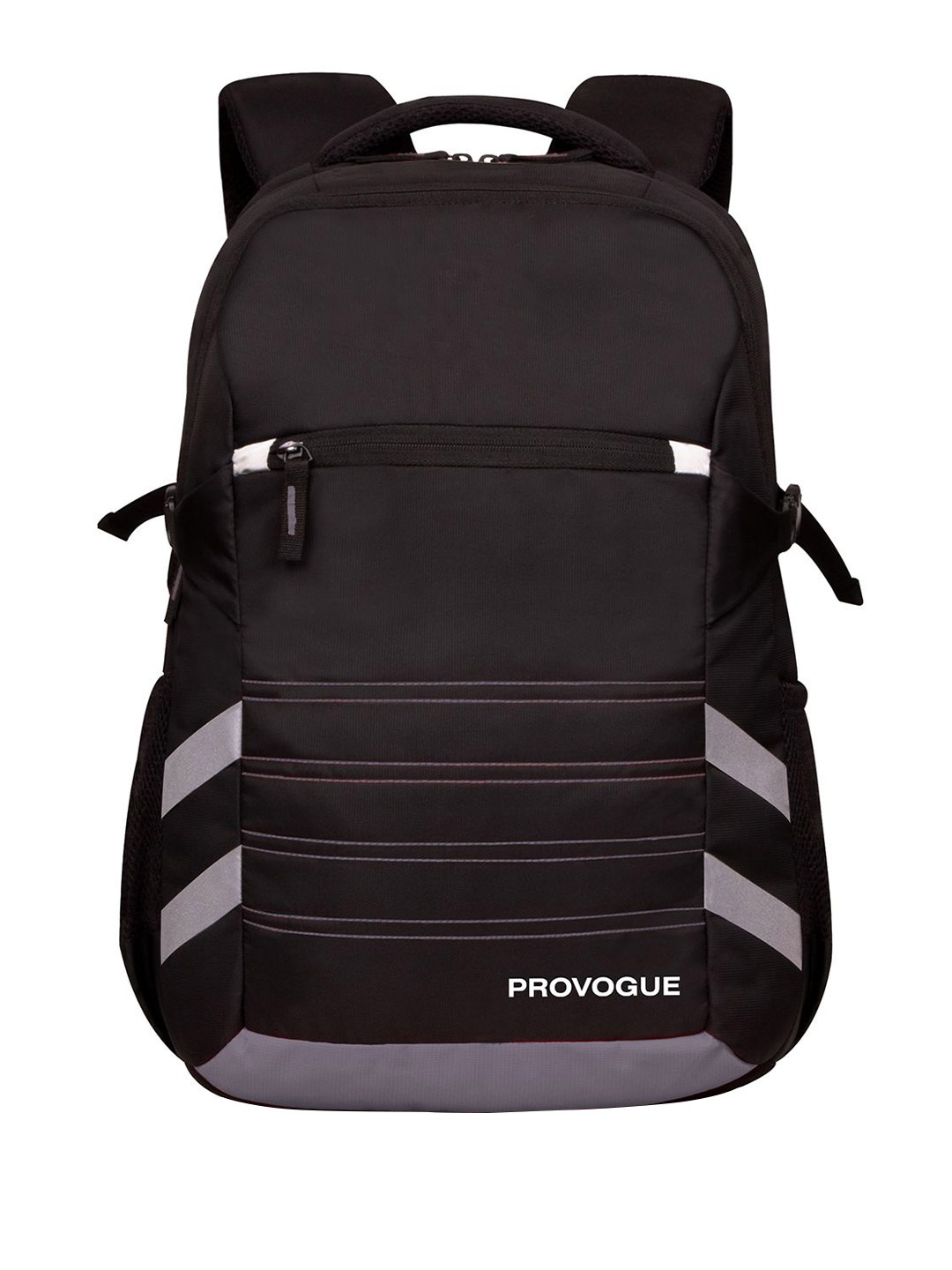 

Provogue Unisex Embroidered Backpack, Black