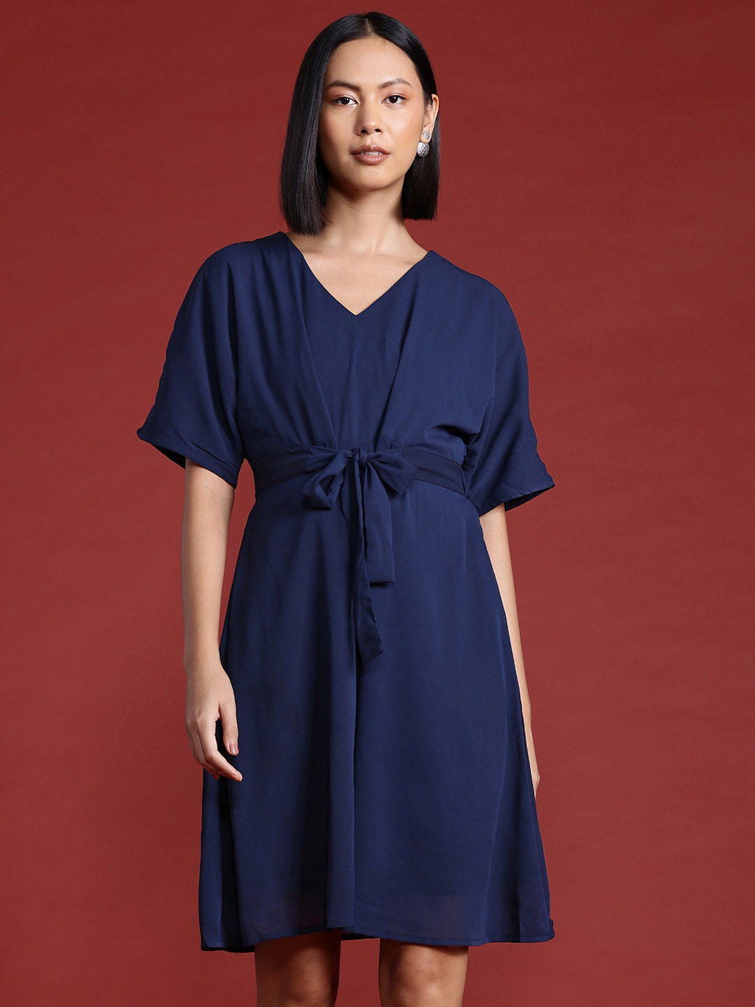 

All About You Formals Belted A-Line Dress, Na