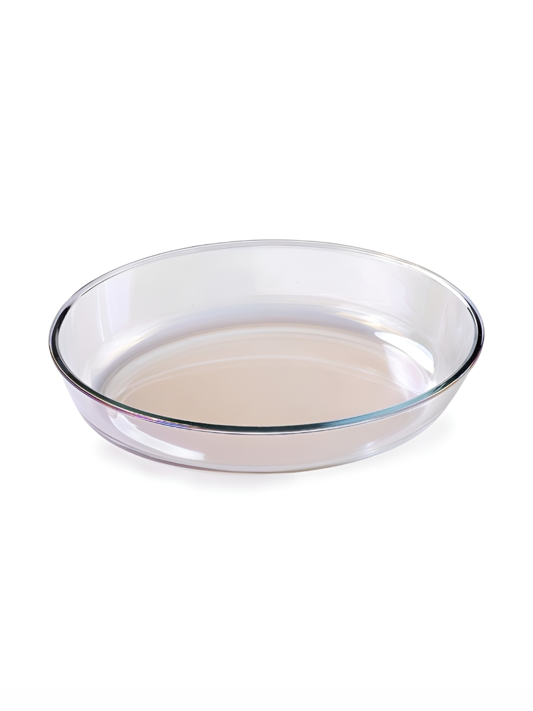 

Kuber Industries Transparent Oval Borosilicate Glass Baking Tray