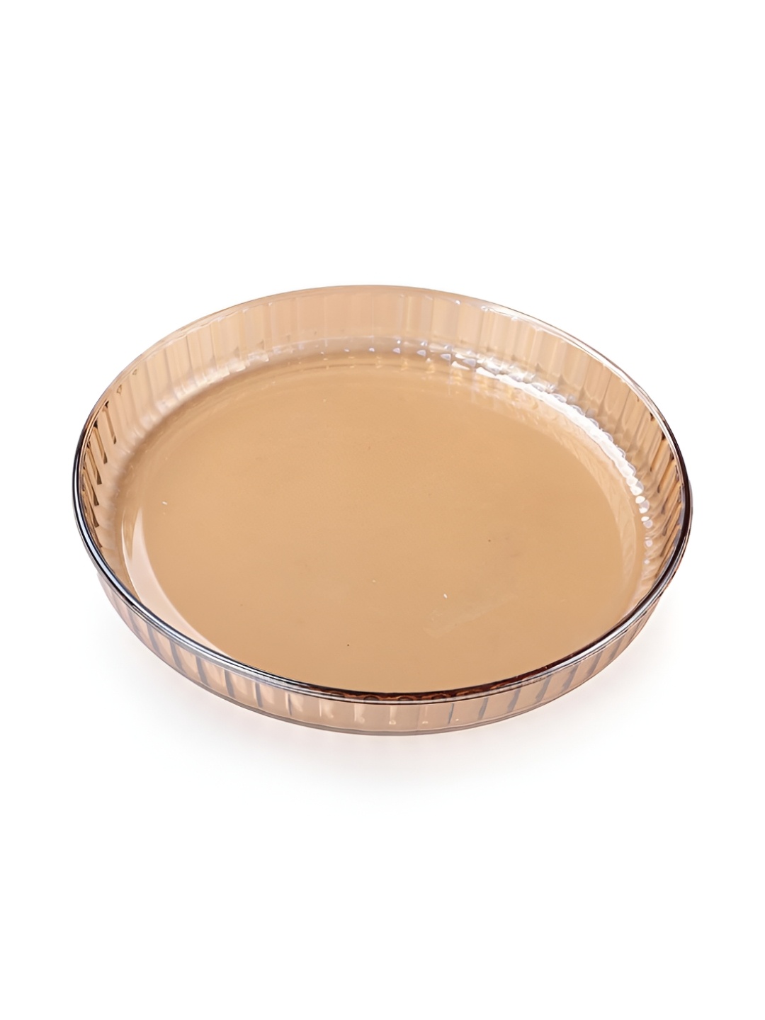 

Kuber Industries Yellow Round Oven Glass Bakeware