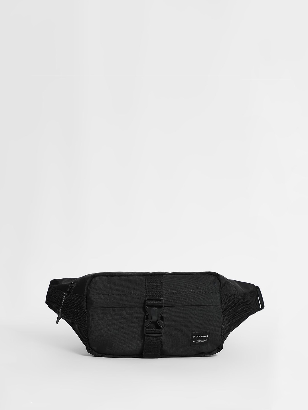 

Jack & Jones Mens Textured Soft-Case Waist Pouch, Black