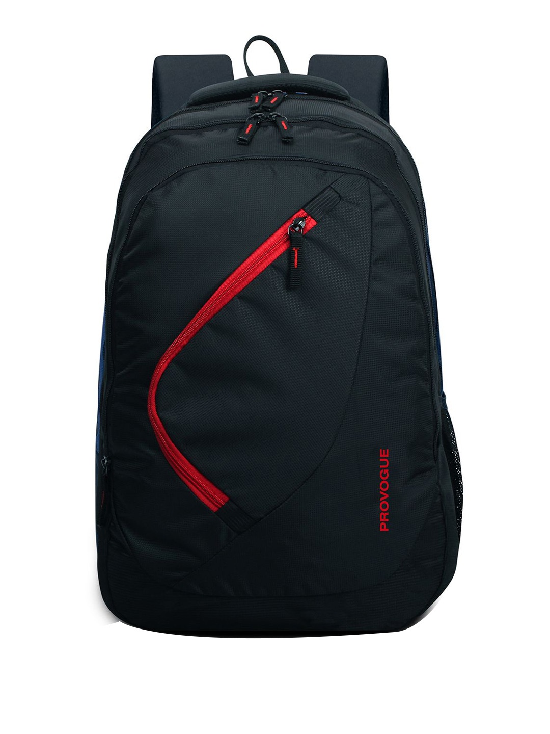 

Provogue Unisex Embroidered Backpack, Black