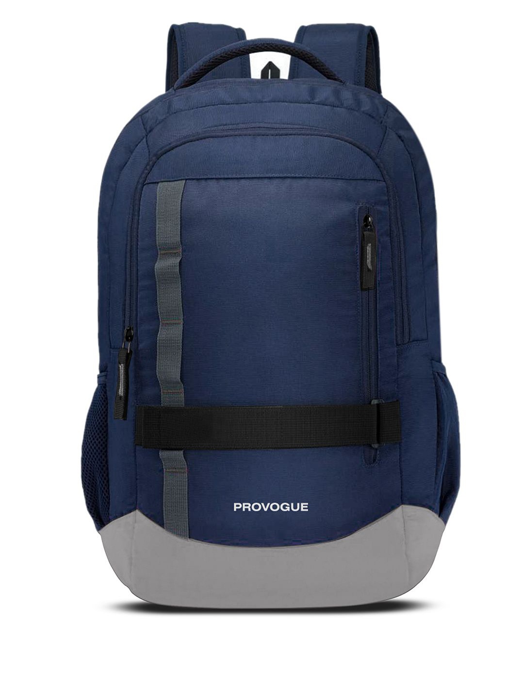 

Provogue Unisex Solid Embroidered Backpack, Navy blue