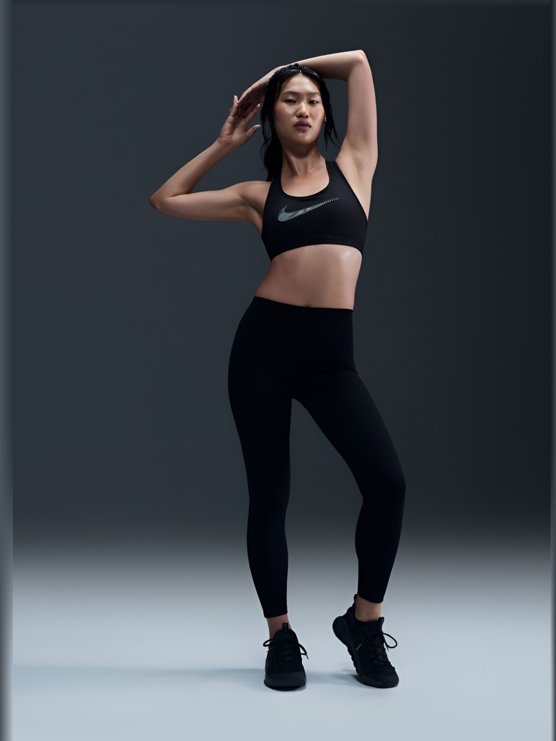 

Nike One Seamless Front Women's High-Waisted Dri-FIT Full-Length Leggings, Black