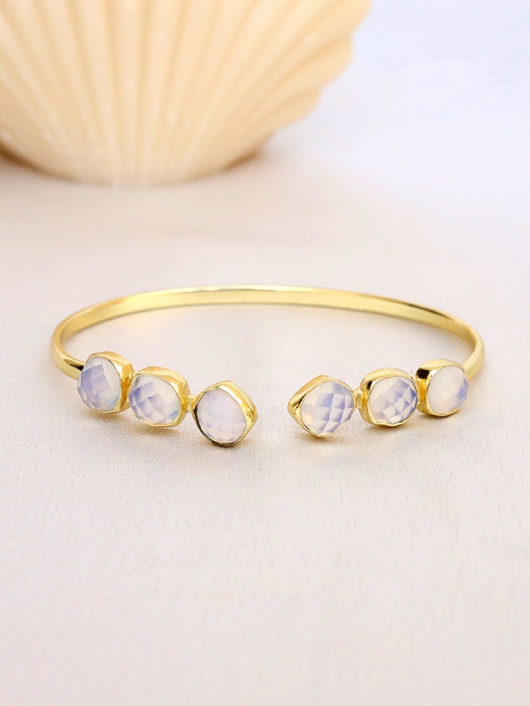 

Perfectly Average Women 18k Gold Plated Jewellery Moon Star Cuff Bracelet