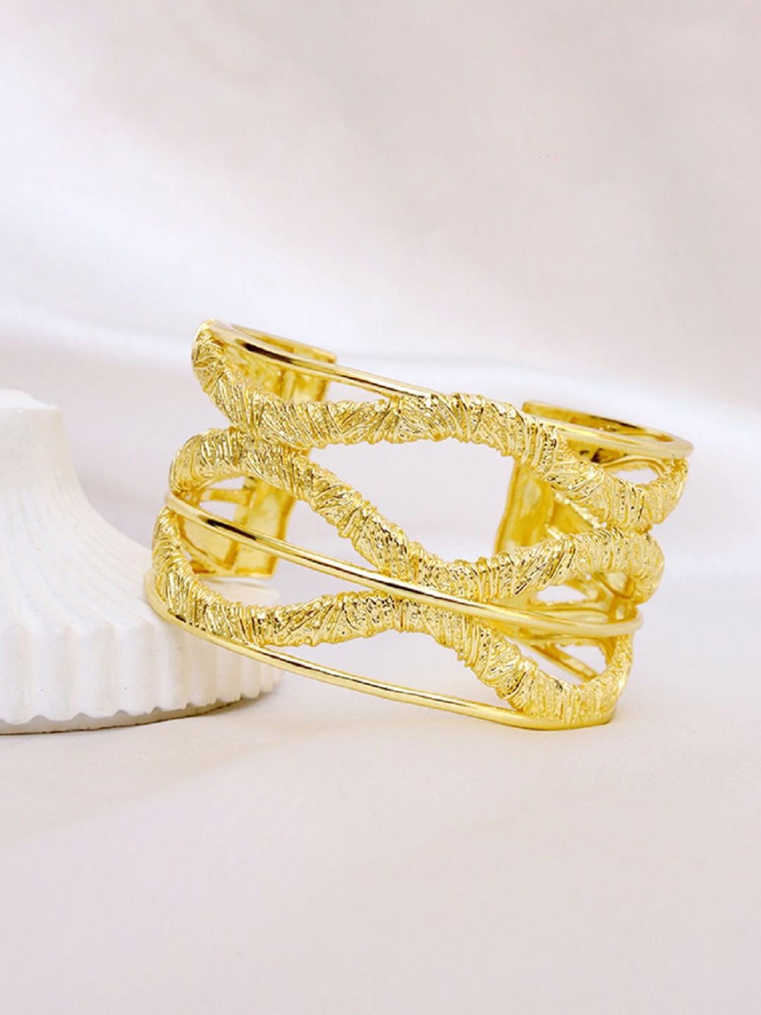 

Perfectly Average Gold-Plated Brass Cuff Bracelet