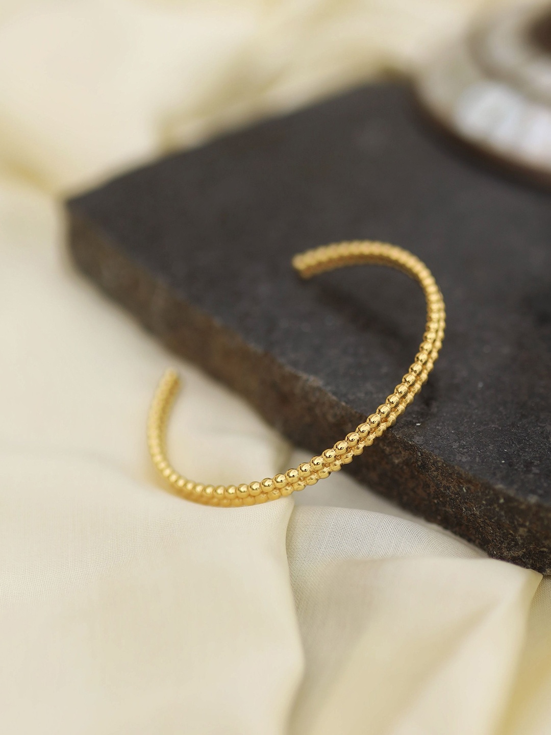 

Perfectly Average Women 18k Gold Plated Jewellery Beaded Cuff Bracelet