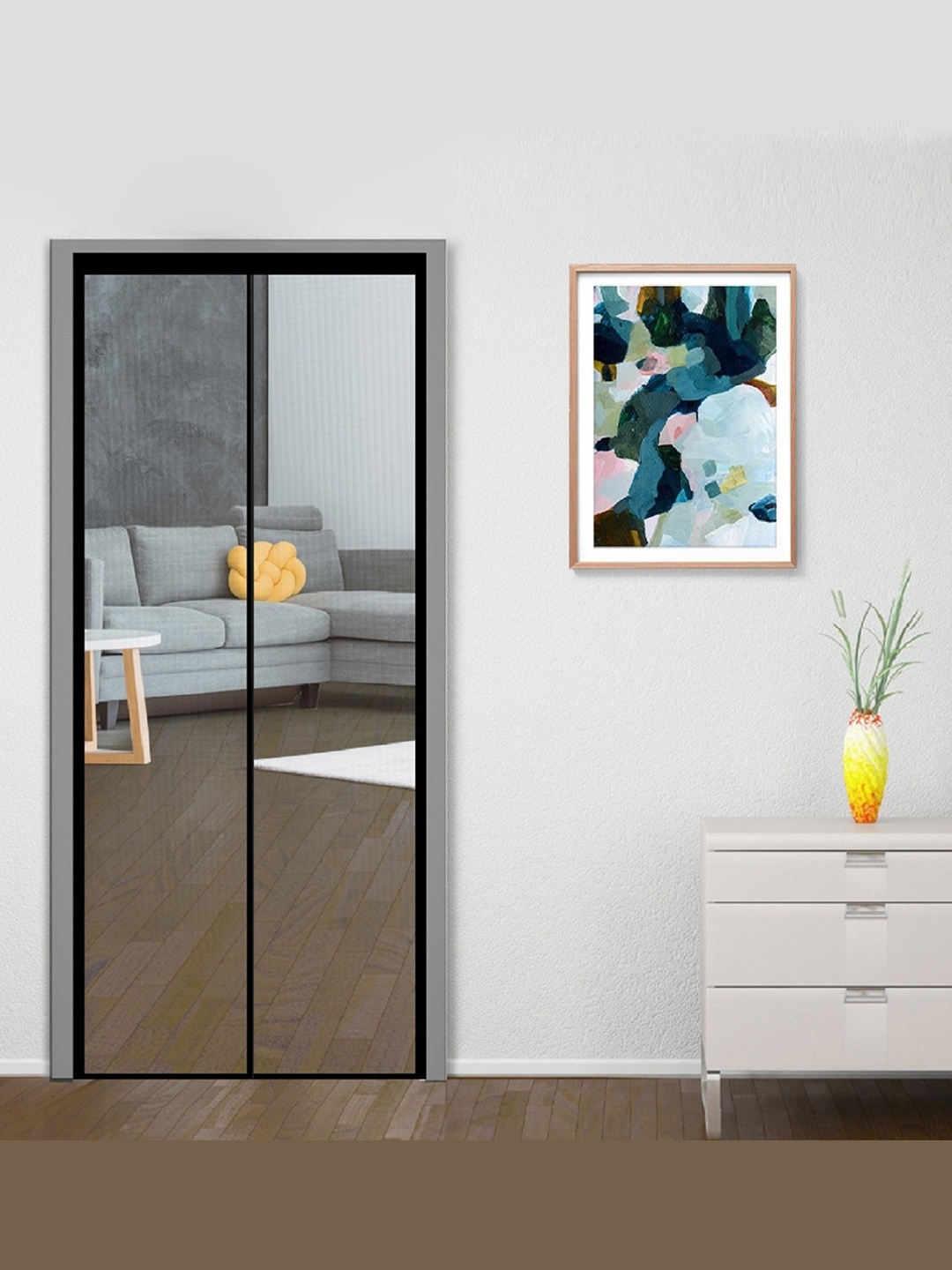 

Classic Mosquito Net Black Free Entry Door Mosquito Net