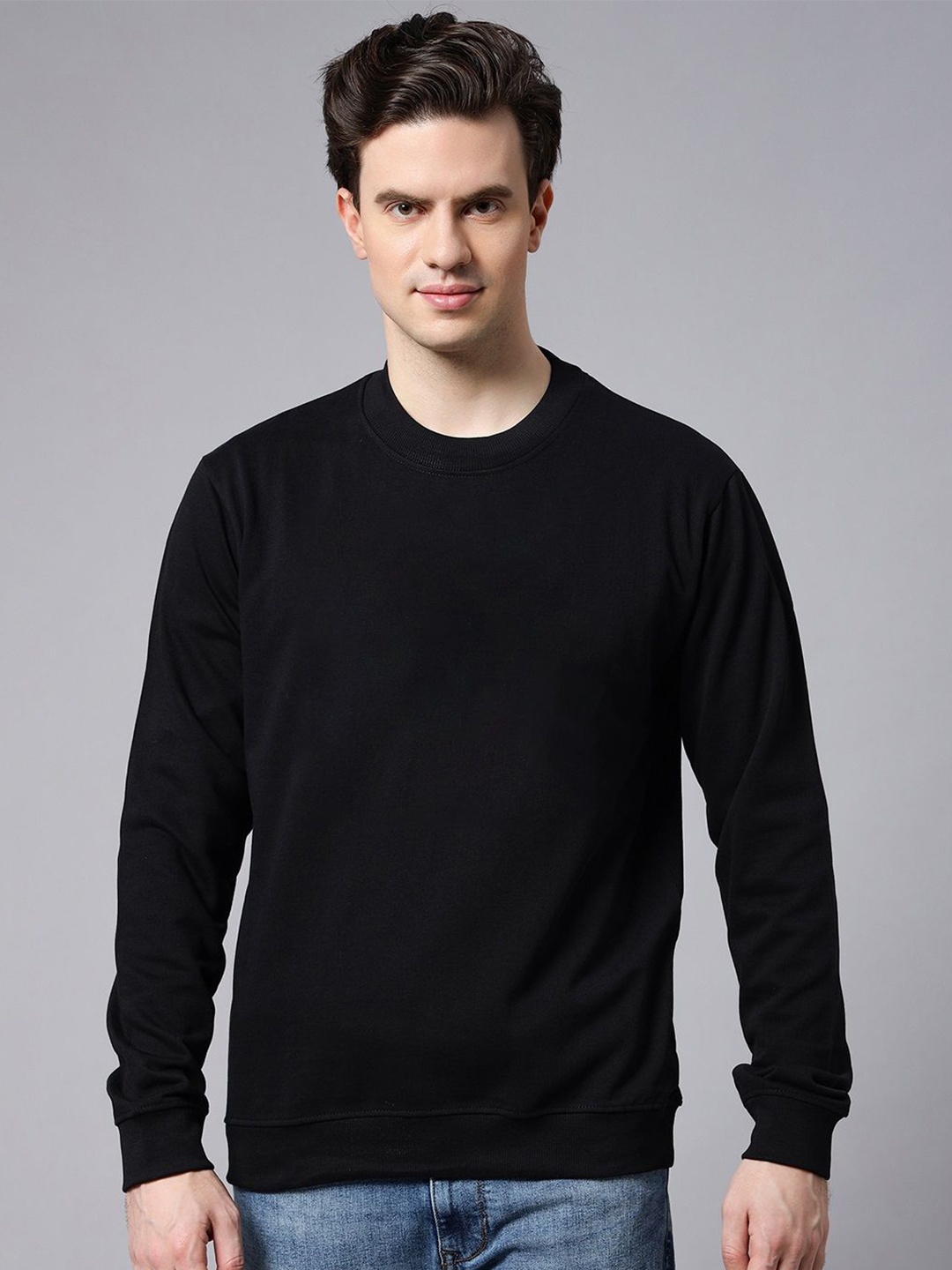 

Gavin Paris Men Long Sleeves Round Neck Sweatshirt, Black