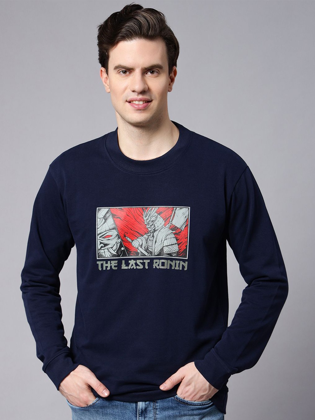 

Gavin Paris Men Graphic Printed Sweatshirt, Blue