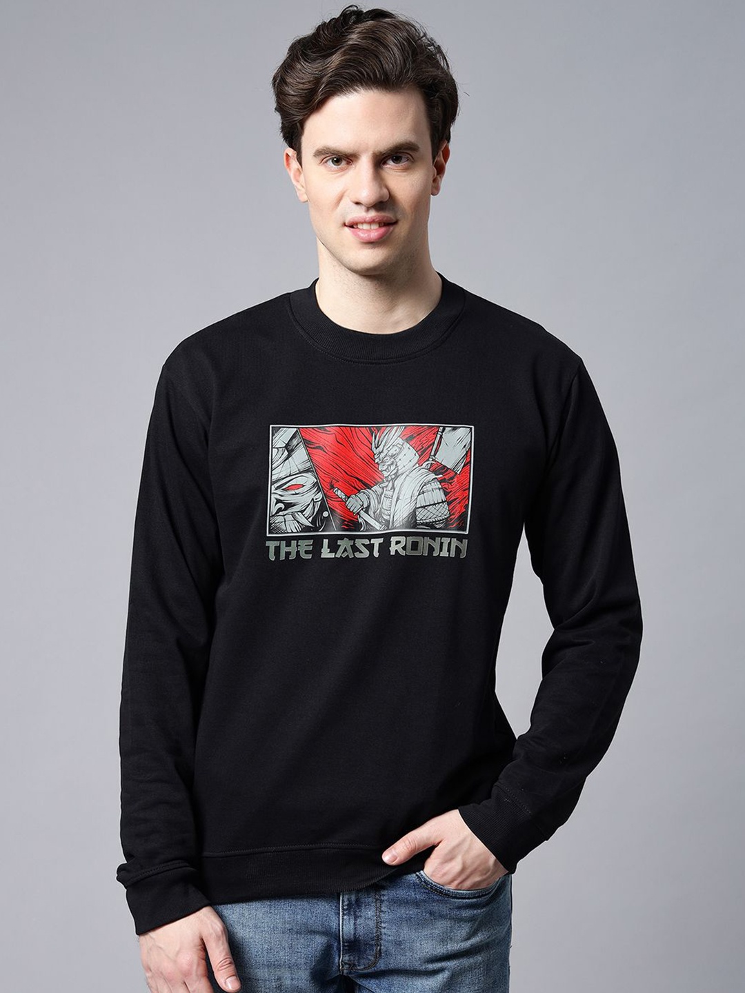 

Gavin Paris Men Graphic Printed Sweatshirt, Black