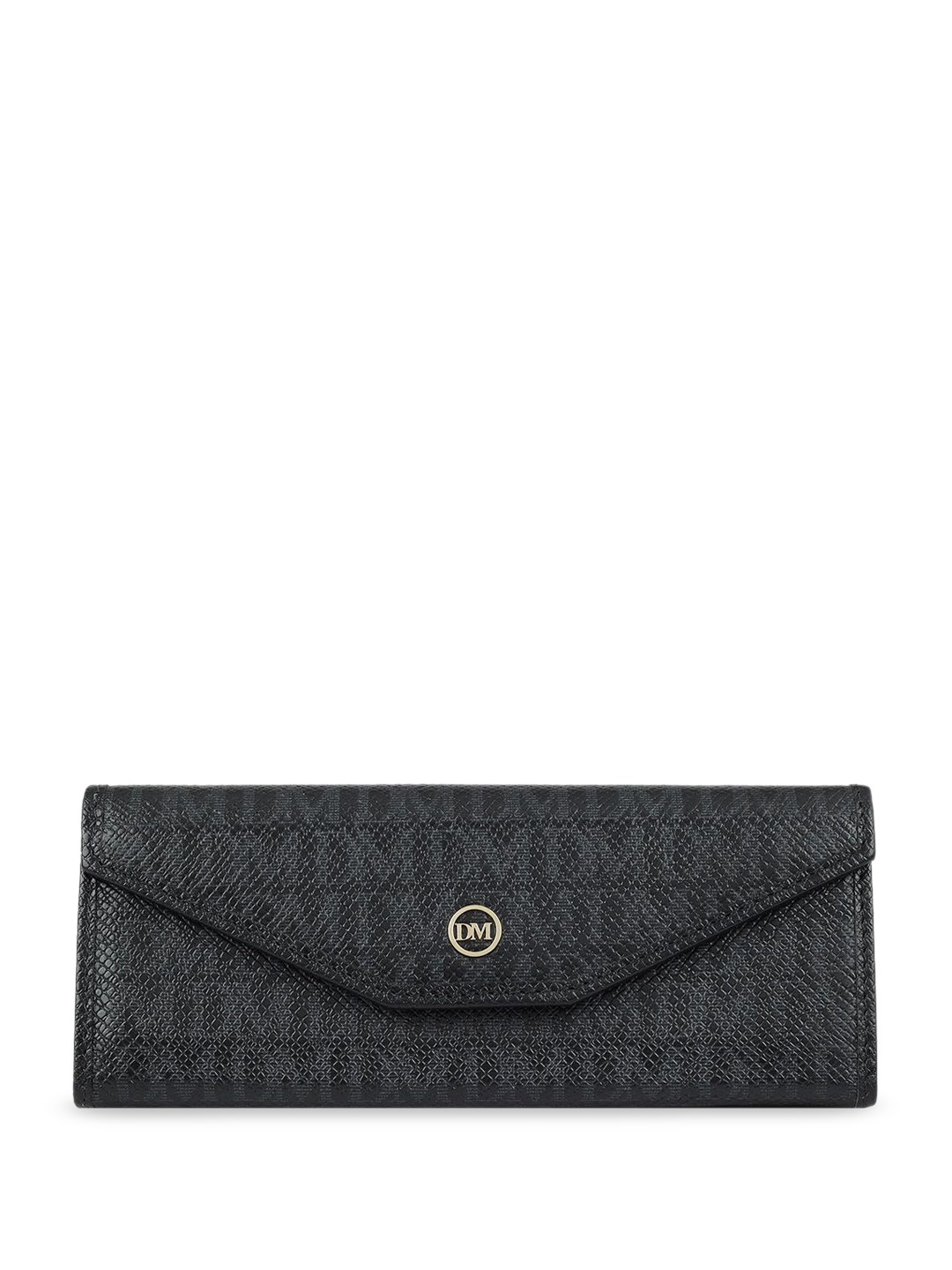 

Da Milano Textured Rectangle Shaped Sunglasses Case, Black