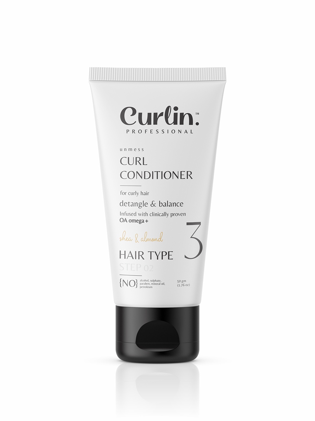 

Curlin Professional Unmess Curl Conditioner with Shea & Almond - 50 g, White