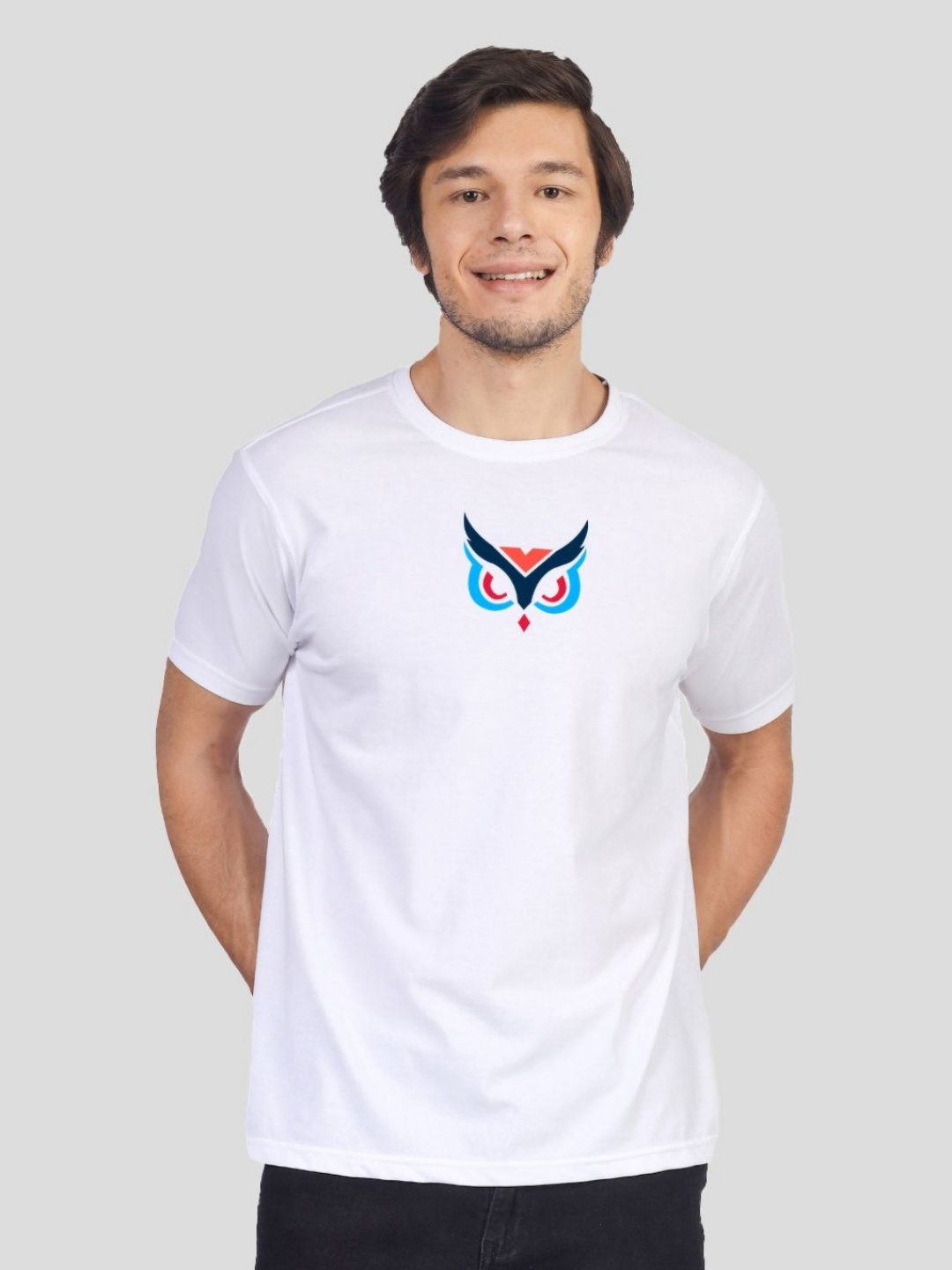 

Greylongg Men Graphic Printed Round Neck T-shirt, White