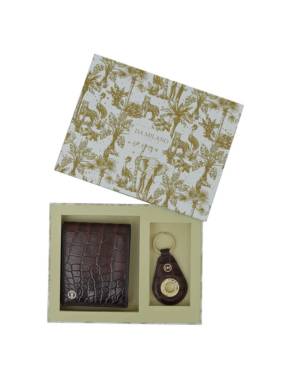 

Da Milano Men Accessory Gift Set of, Brown