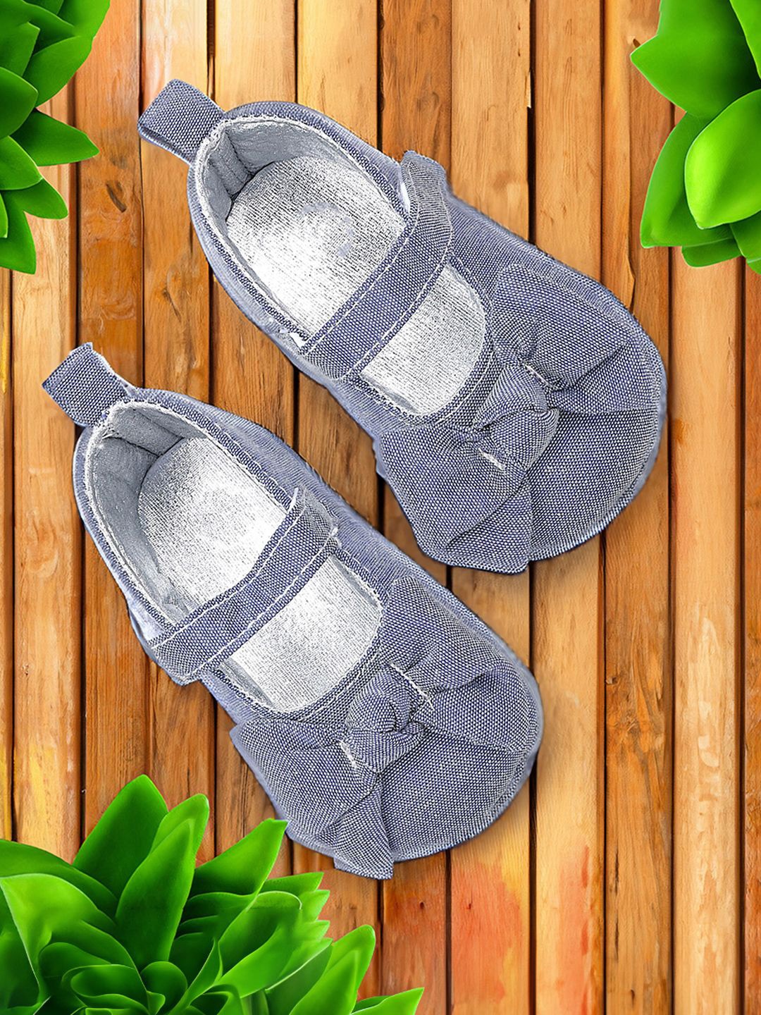 

Baby Moo Unisex Kids Cotton Booties, Grey