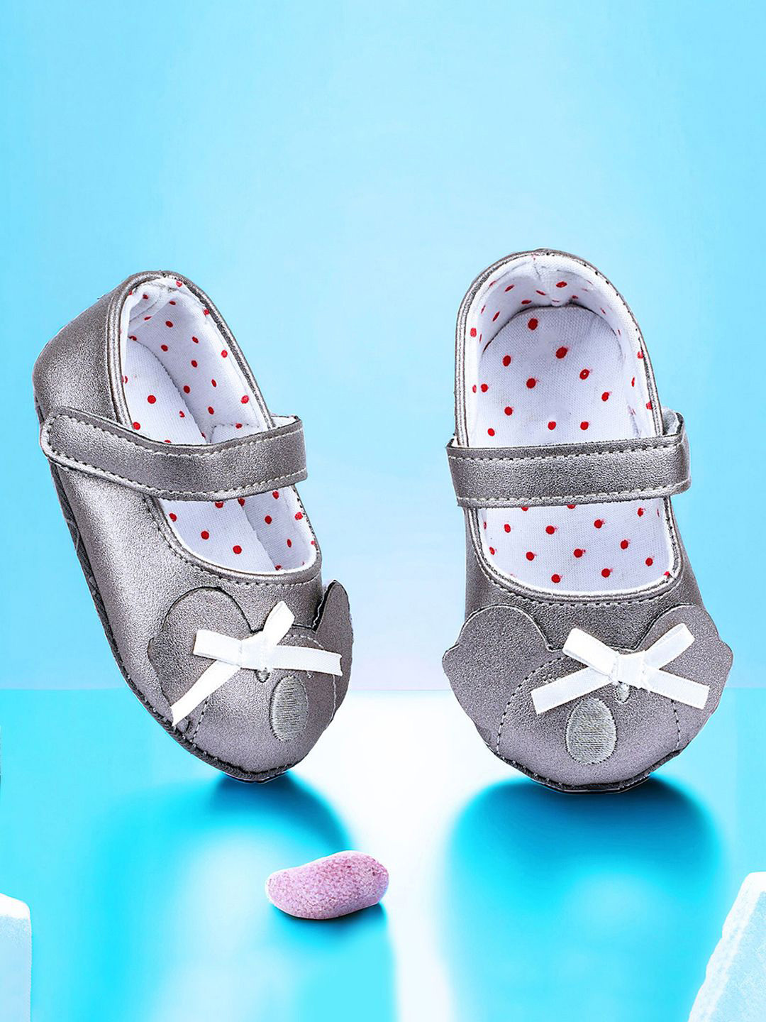 

Baby Moo Unisex Kids Booties, Grey