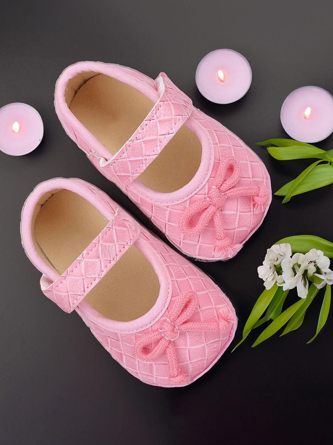 

Baby Moo Unisex Kids Booties, Pink