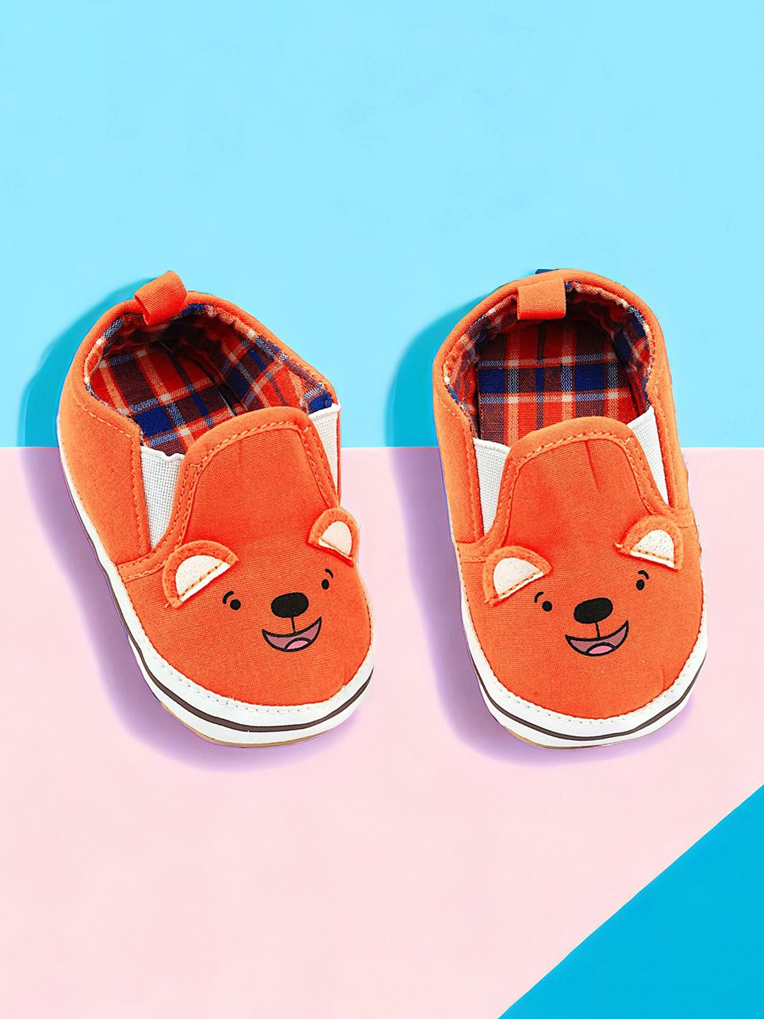 

Baby Moo Kids Cotton Booties, Orange