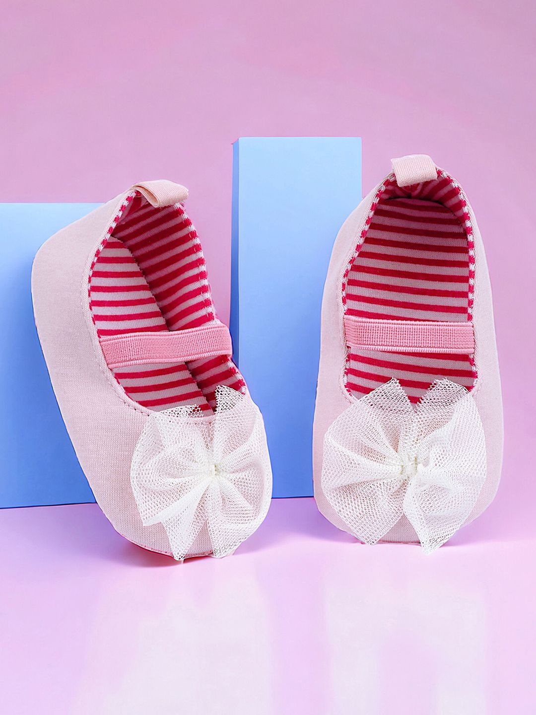 

Baby Moo Kids-Girls Cotton Booties, Pink