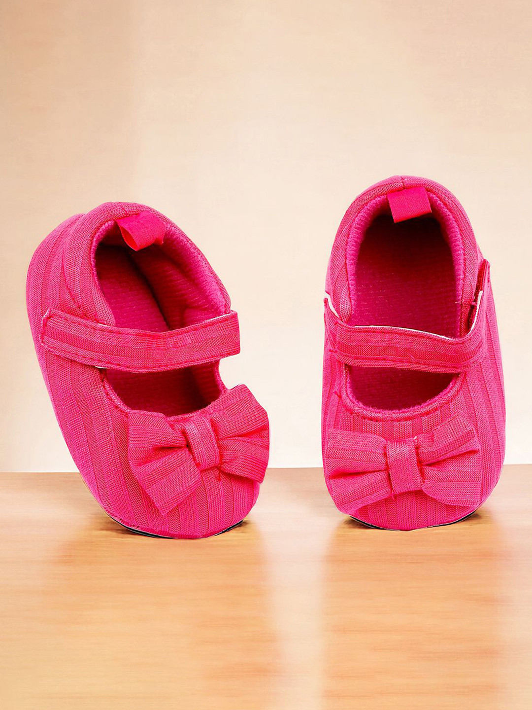 

Baby Moo Kids-Girls Cotton Booties, Pink