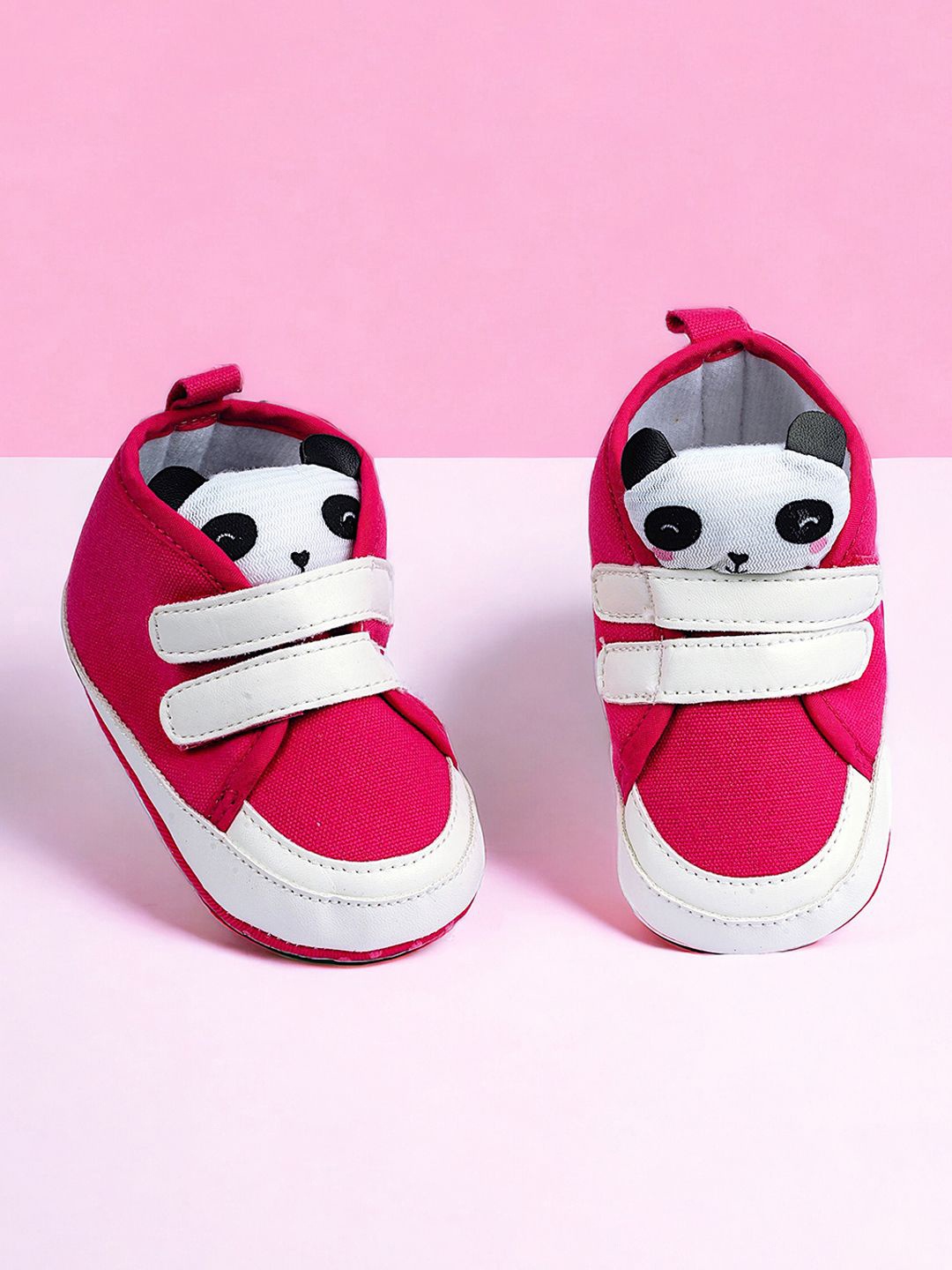 

Baby Moo Unisex Kids Cotton Booties, Pink