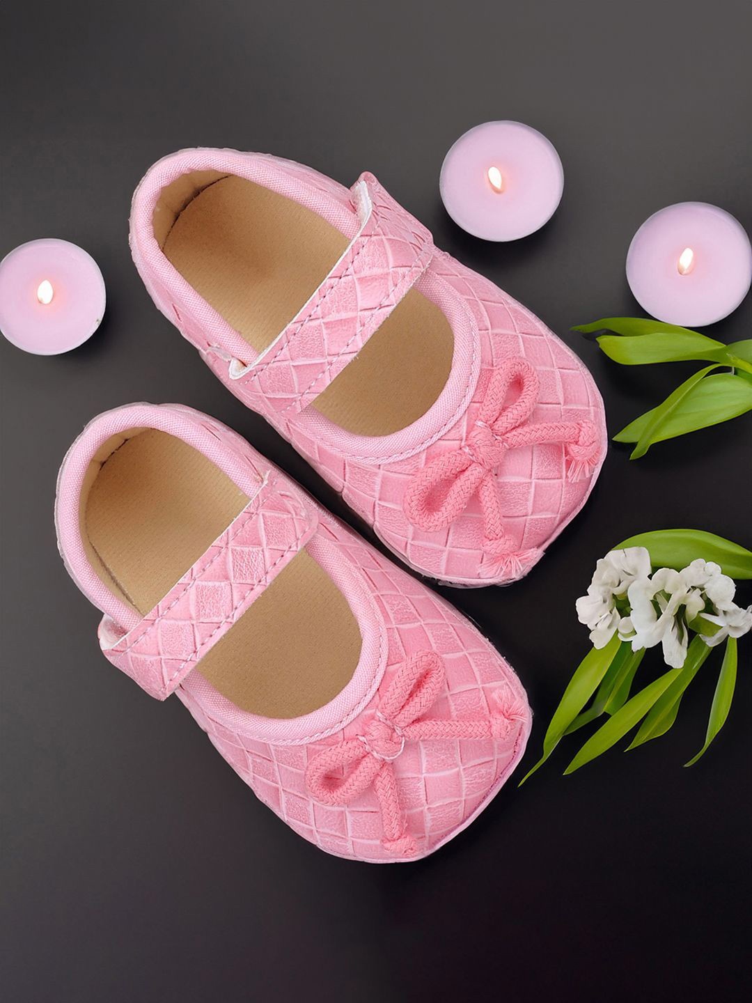 

Baby Moo Unisex Kids Booties, Pink