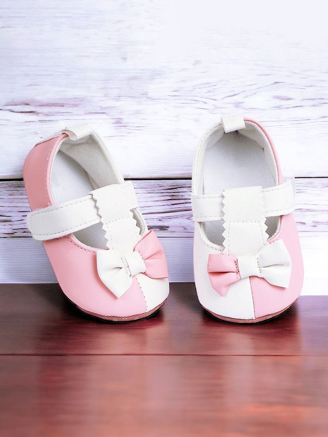 

Baby Moo Kids-Girls Bow Booties, Pink