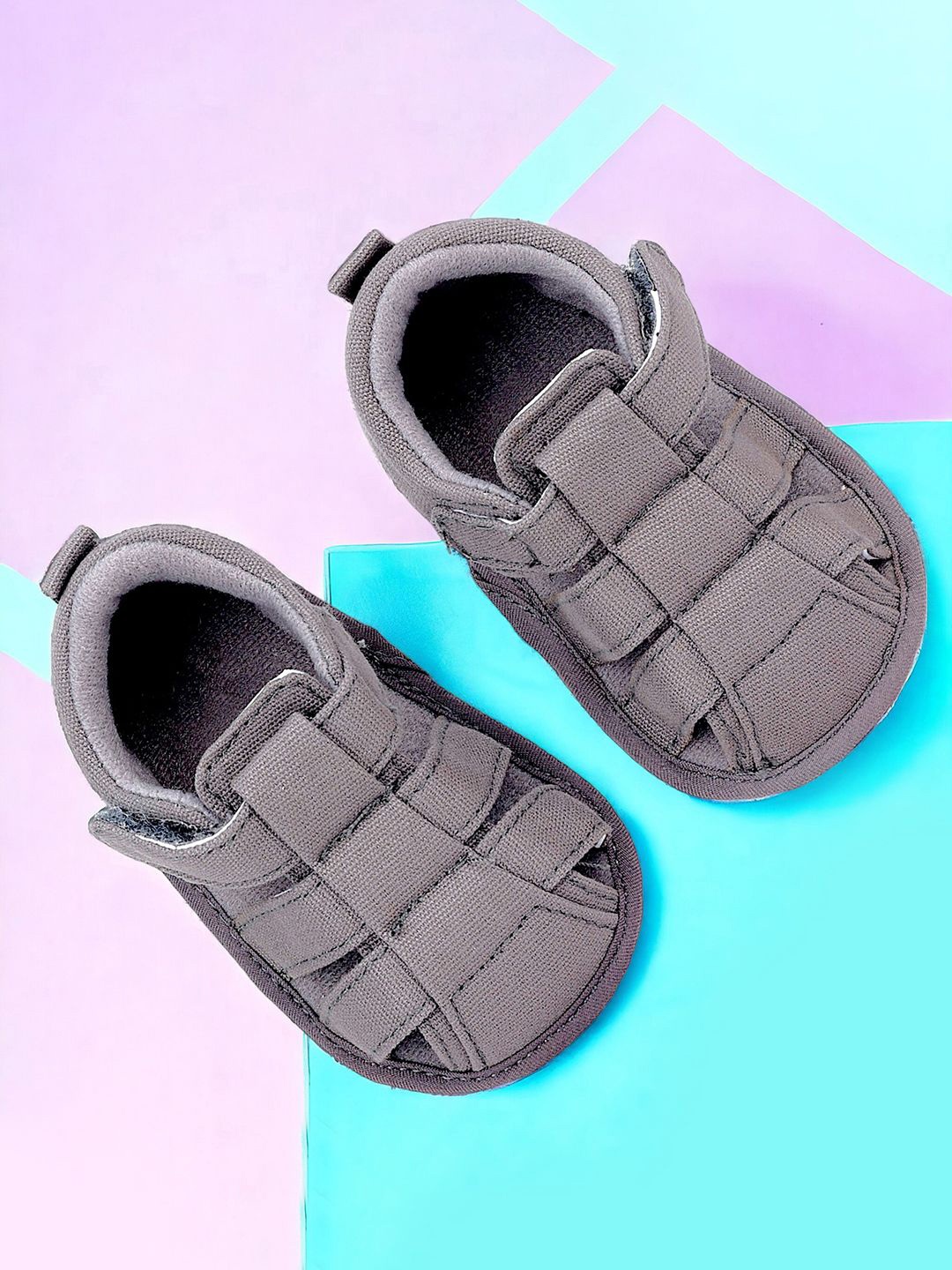 

Baby Moo Kids Cotton Booties, Grey