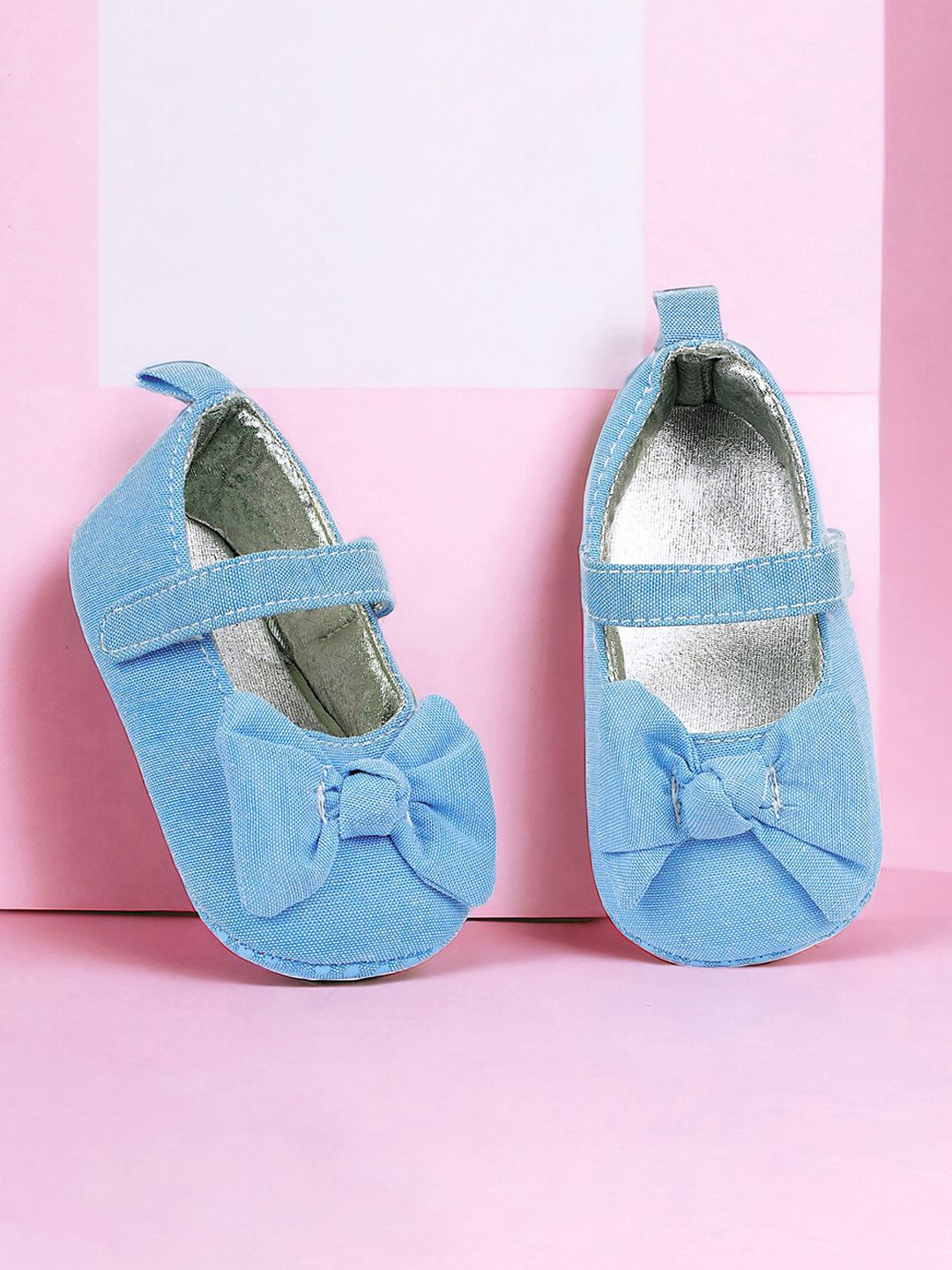 

Baby Moo Unisex Kids Cotton Booties, Blue
