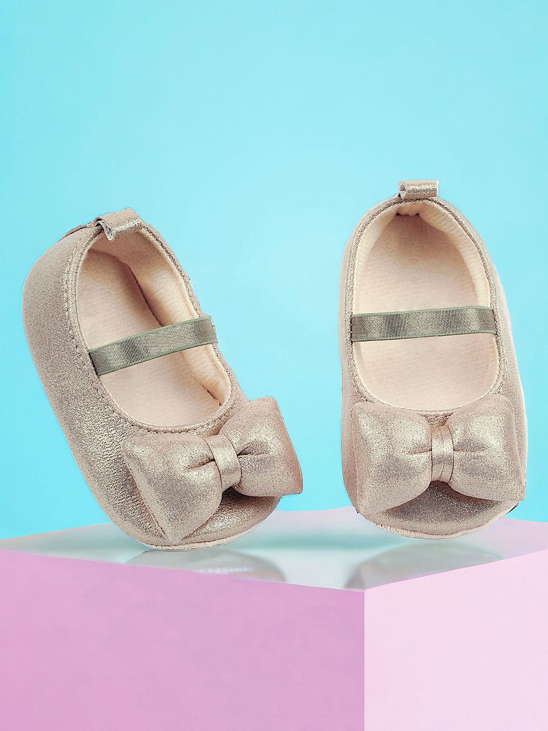 

Baby Moo Unisex Kids Booties, Gold