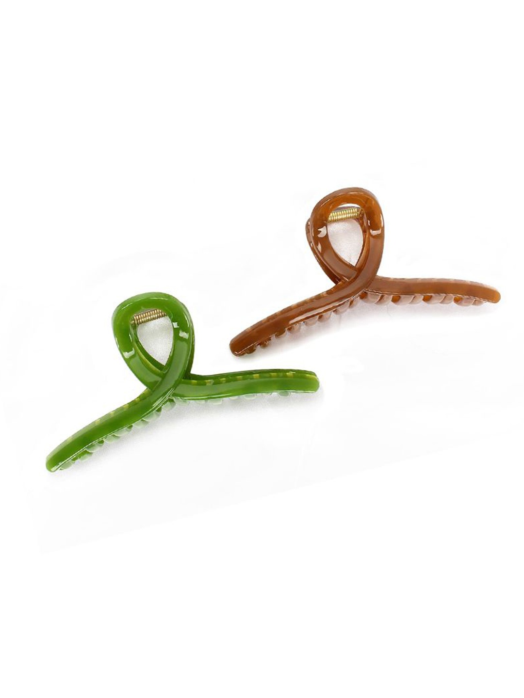 

Softwrap Women Set of 2 Claw Clip, Green