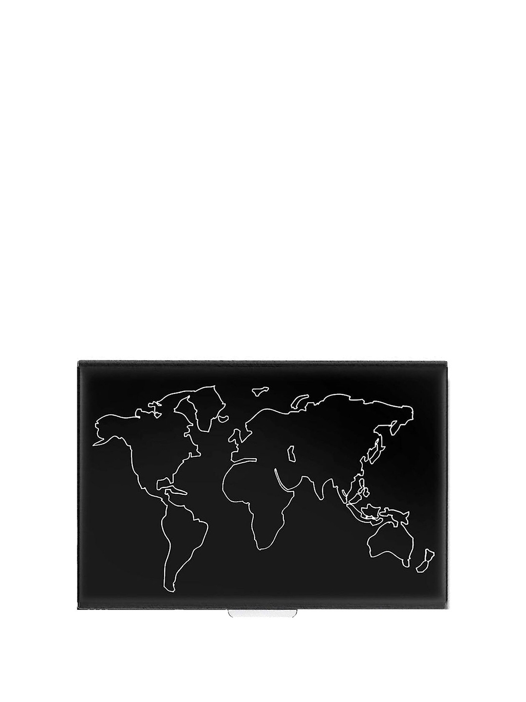 

Storite Unisex Floral Printed PU Card Holder, Black