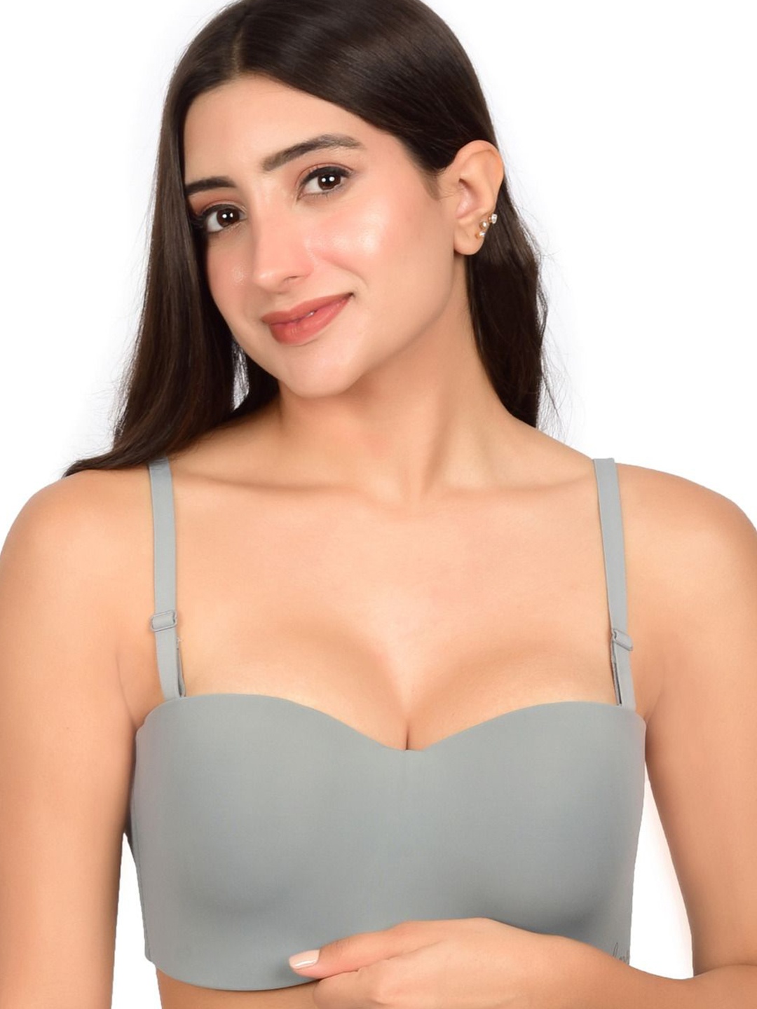 

bare dezire Bra Medium Coverage Underwired Lightly Padded, Grey