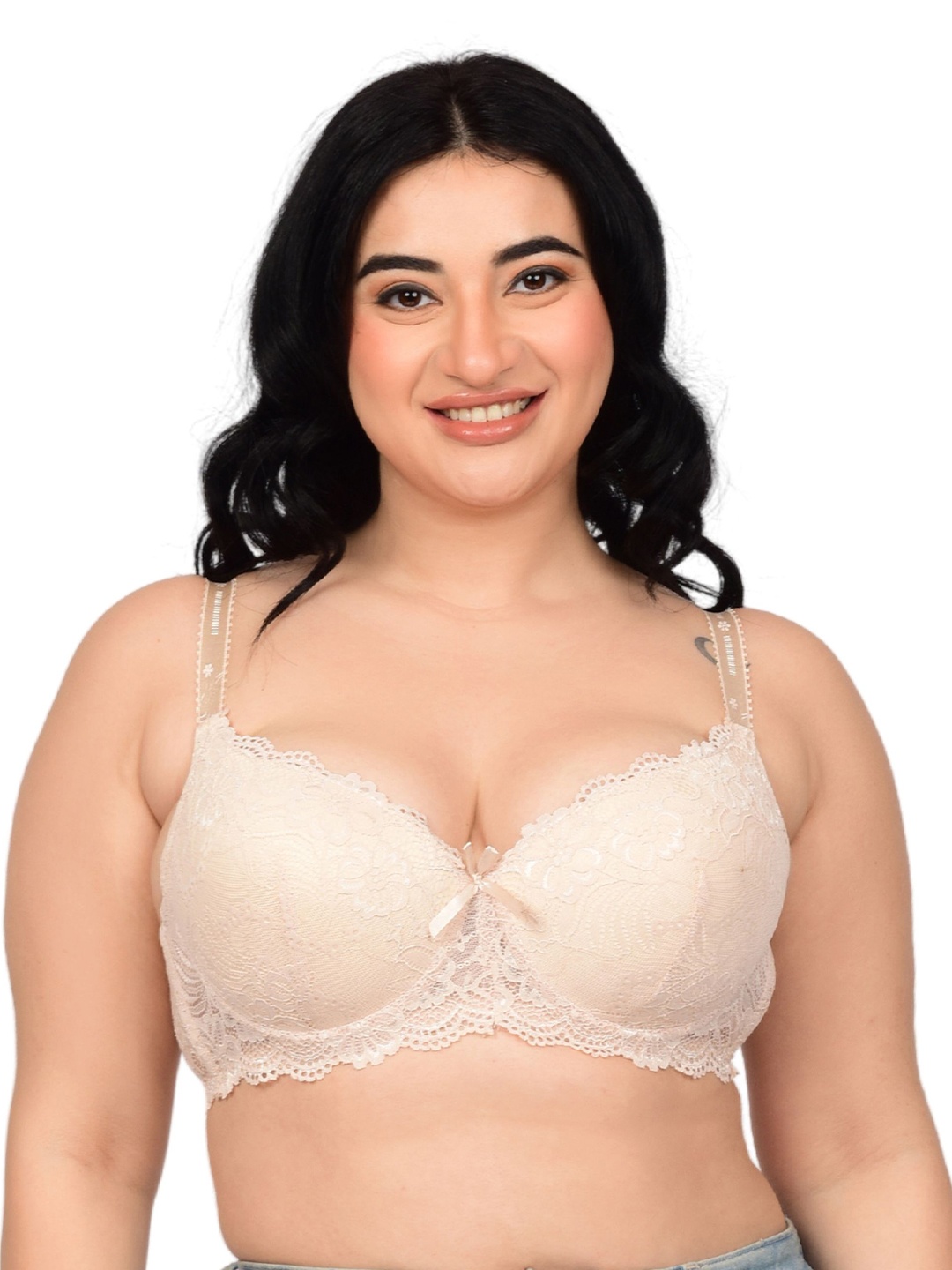 

bare dezire Bra Medium Coverage Underwired Lightly Padded, Cream