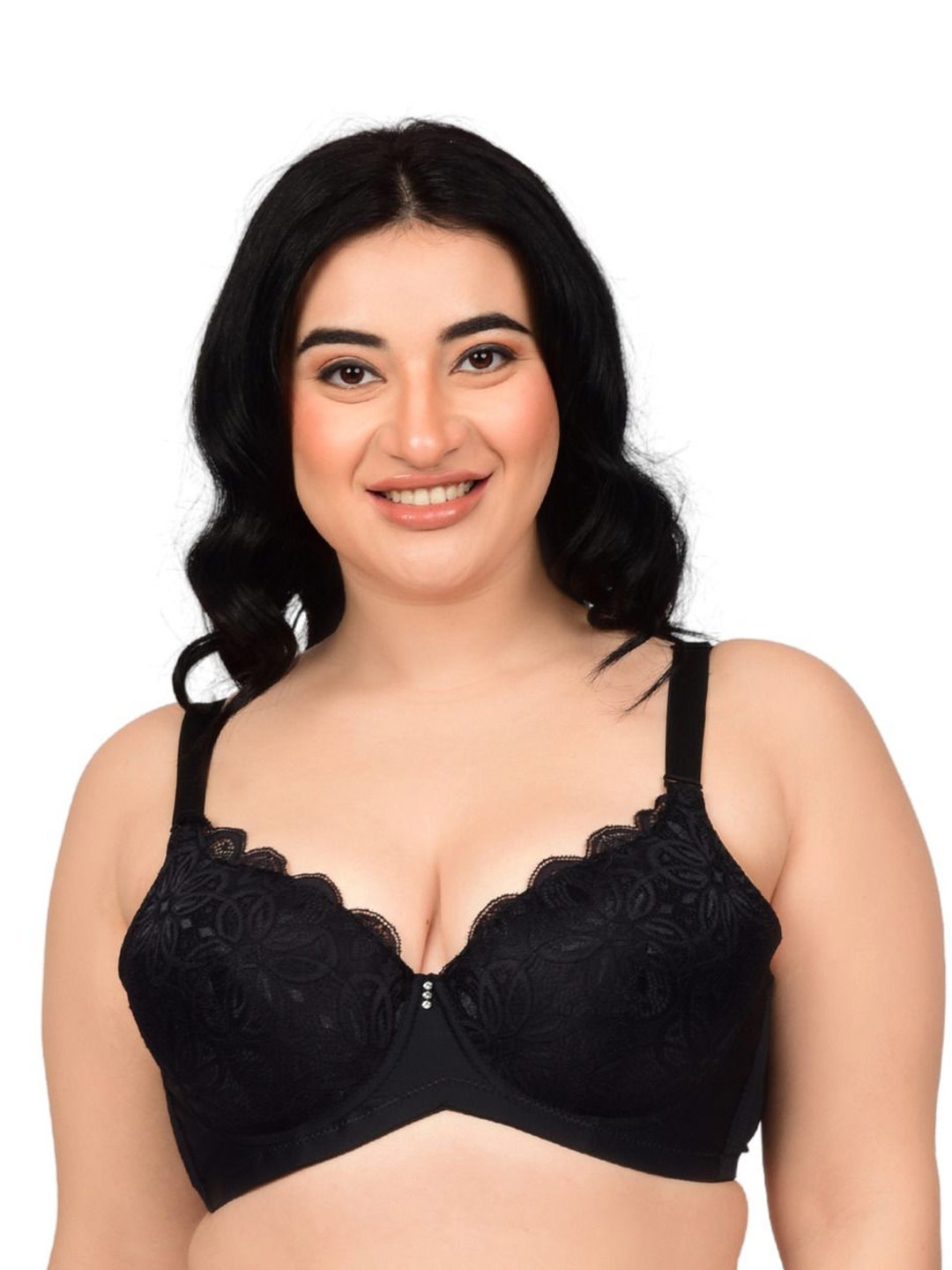 

bare dezire Bra Medium Coverage Underwired Lightly Padded, Black