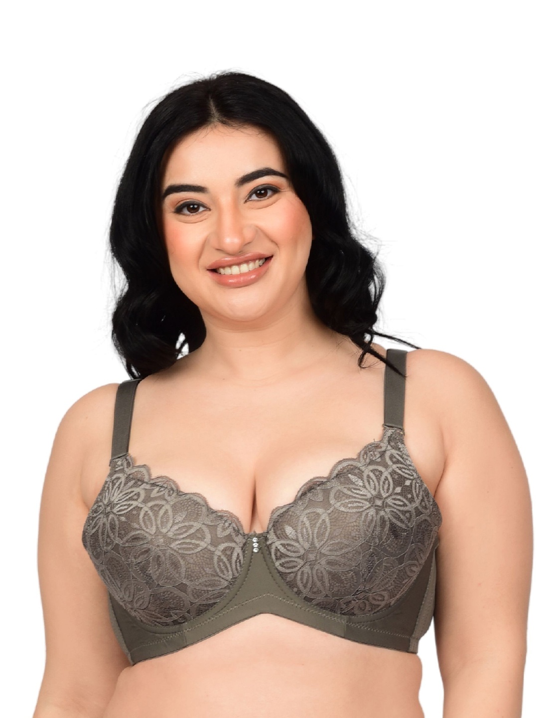 

bare dezire Bra Medium Coverage Underwired Lightly Padded, Grey