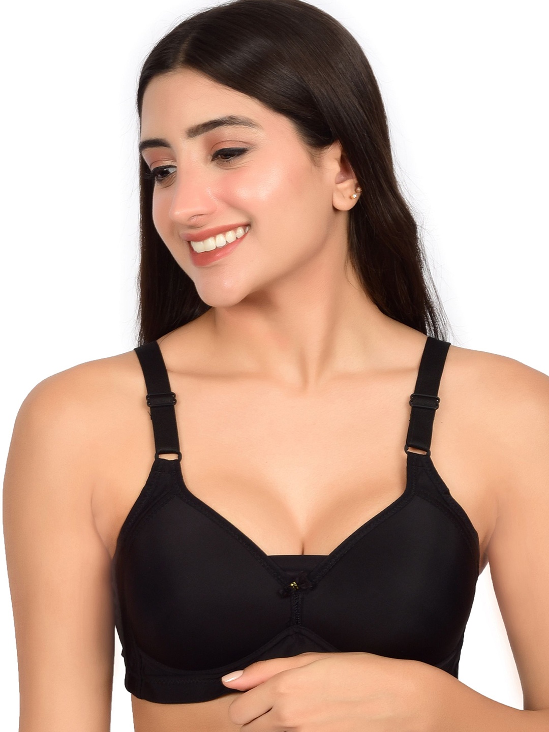 

bare dezire Bra Full Coverage Underwired Lightly Padded, Black