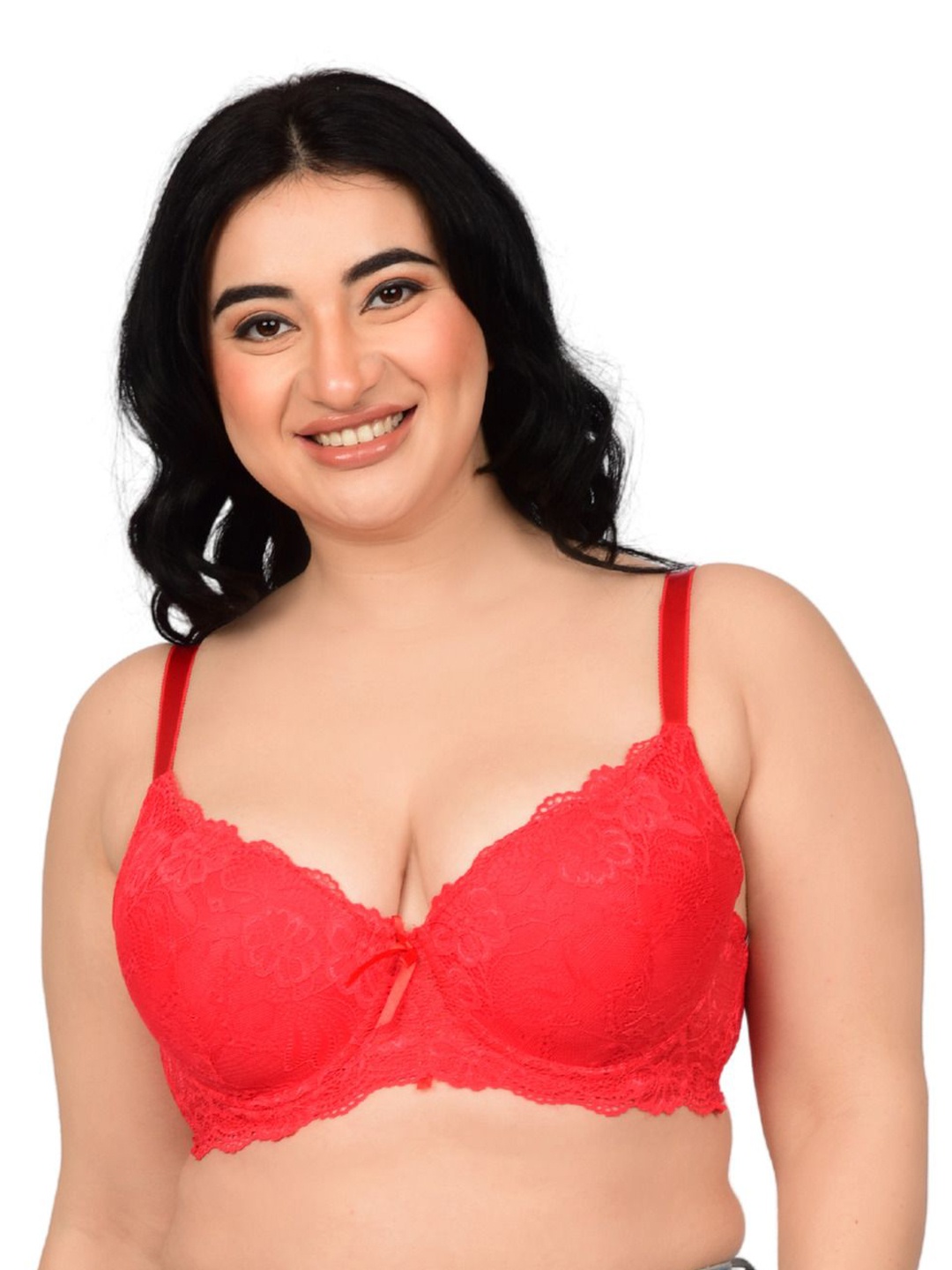 

bare dezire Bra Medium Coverage Underwired Lightly Padded, Red