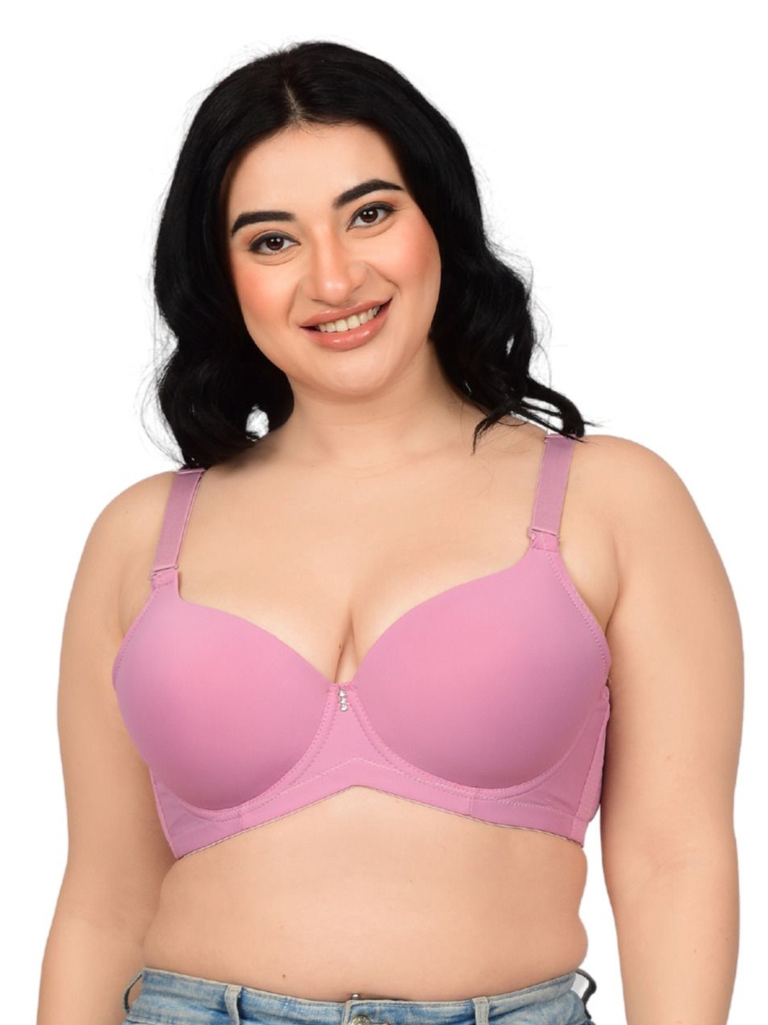 

bare dezire Bra Medium Coverage Underwired Lightly Padded, Pink