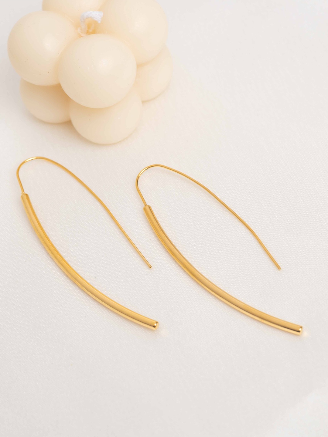 

Perfectly Average Women 18K Gold Plated Twisted Tassel Drop Earrings