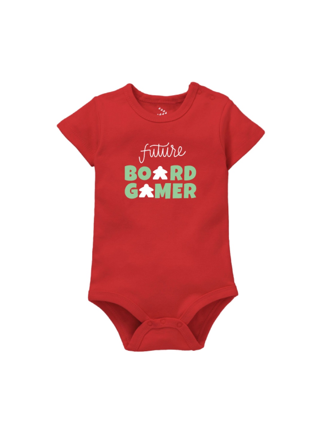 

Zeezeezoo Infants Future Board Gamer Printed Pure Cotton Bodysuit, Red