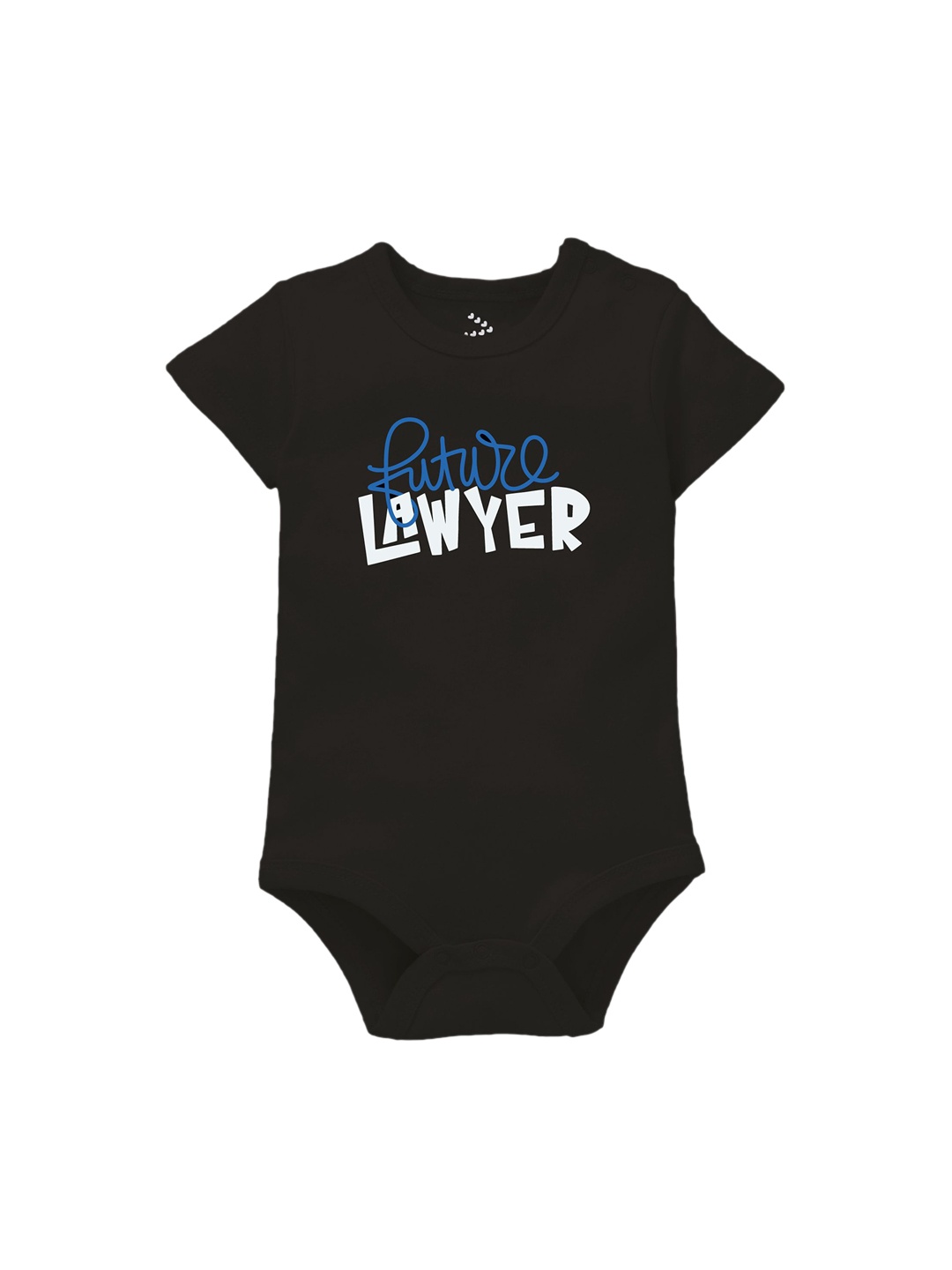

Zeezeezoo Infants Printed Cotton Bodysuit, Black